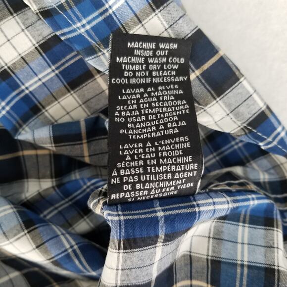 Hype Boy's Plaid Button Down Long Sleeve Shirt, New with Tags - Picture 6 of 9